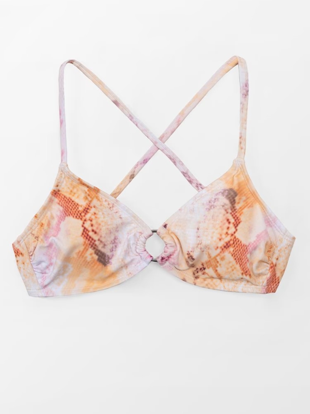2/$25 Cupshe Pastel Tie-Dye Bikini Set | Ring Detail | Size Small - Picture 3 of 9